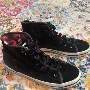 Kate Spade x Keds black velvet